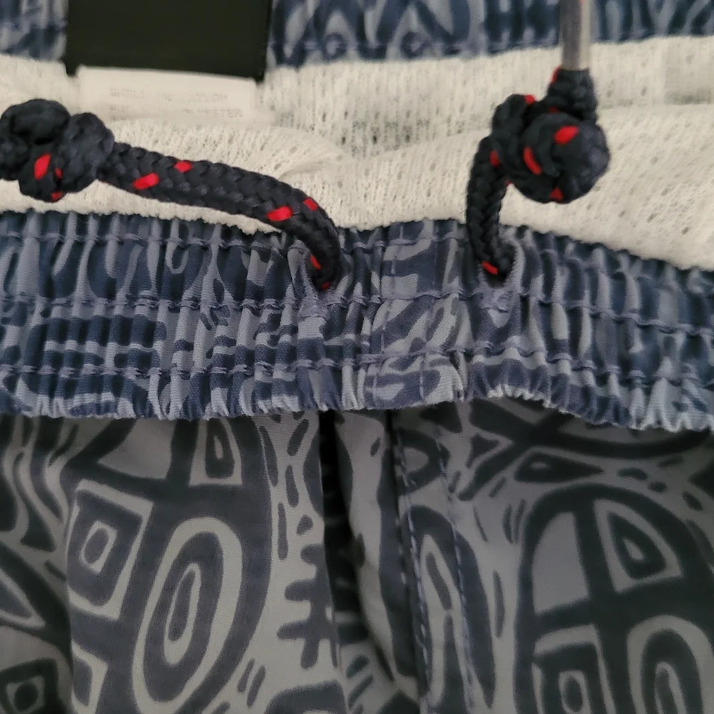 Patagonia Vintage Baggie Swim Shorts Mud Paint Stone Blue Size XL